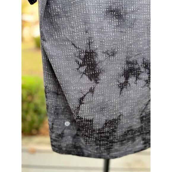LULULEMON Metal Vent Tech Short Sleeve Tee T-Shirt Gray Black Tie Dye Men's XL - Picture 5 of 7